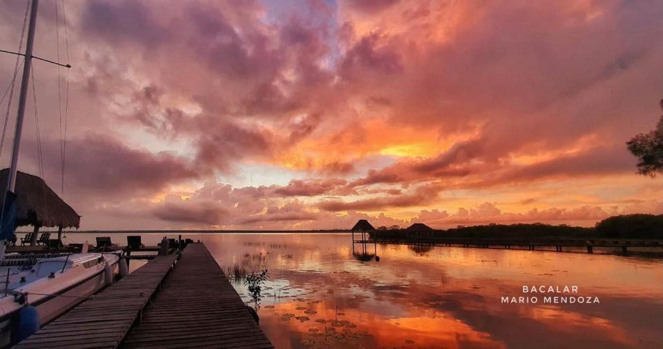 Cabanas Hostal & Camping Magic Bacalar Buitenkant foto