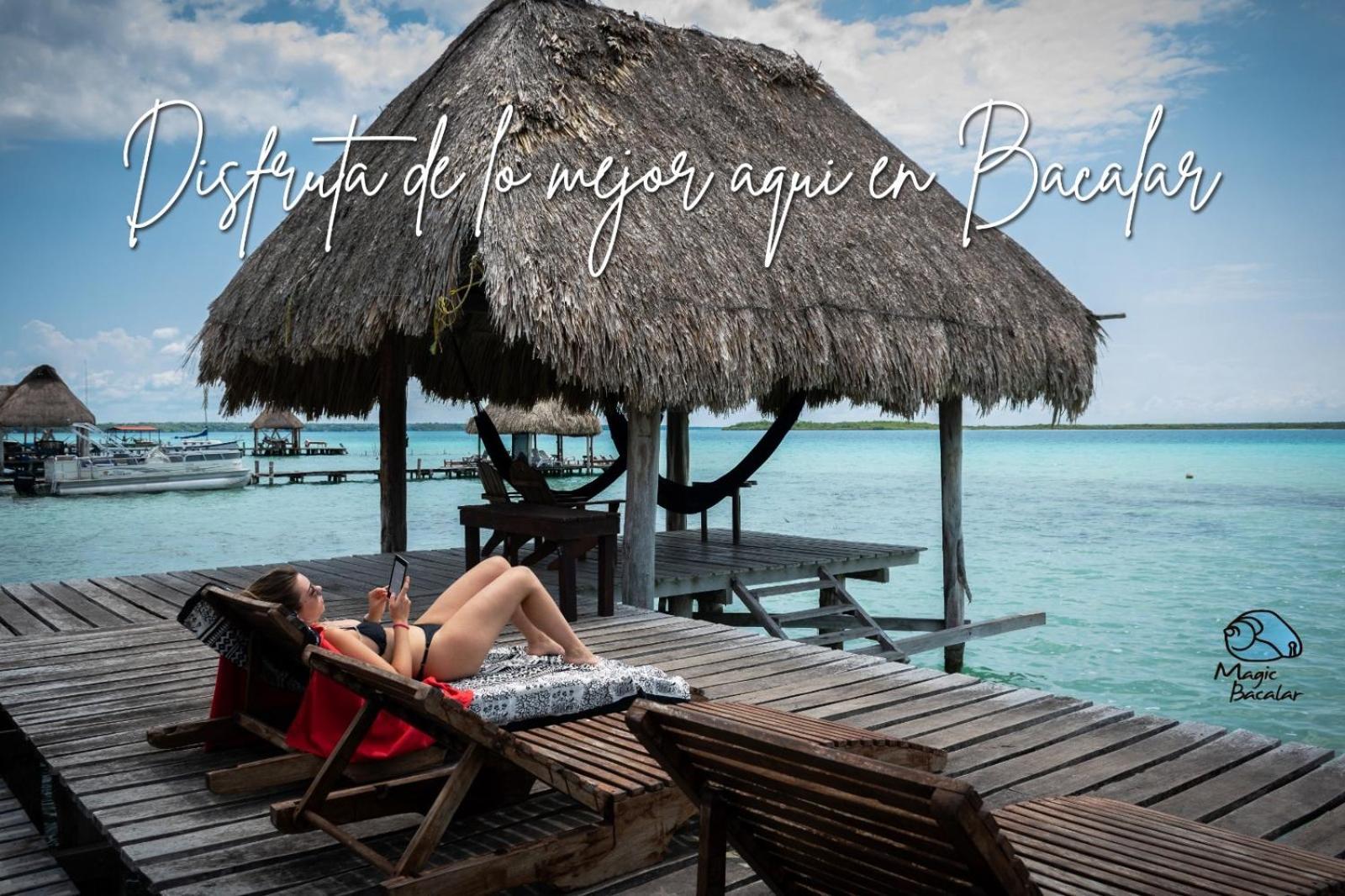 Cabanas Hostal & Camping Magic Bacalar Buitenkant foto