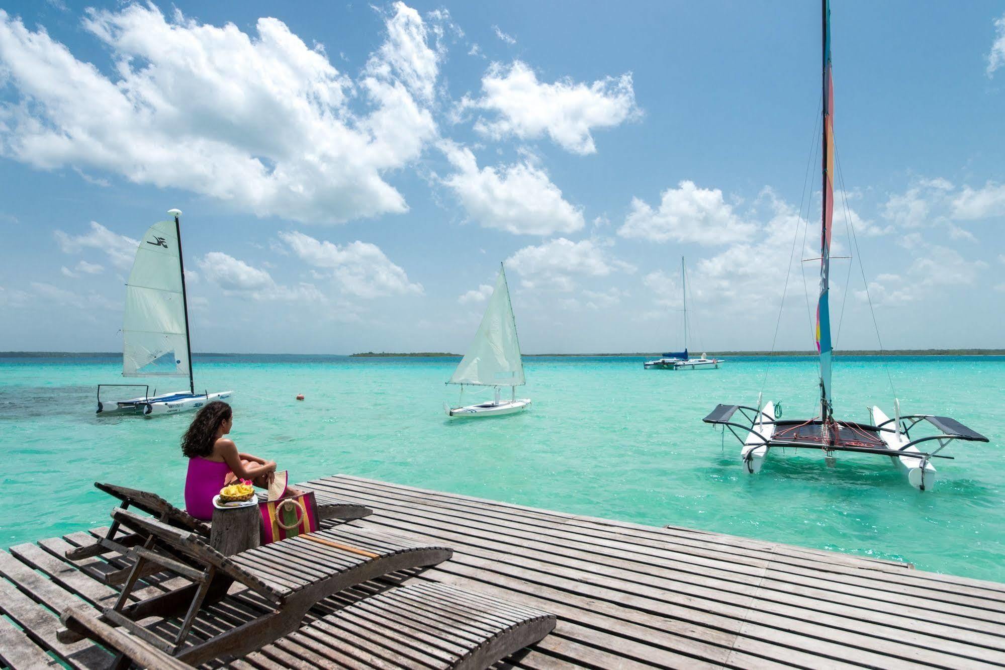 Cabanas Hostal & Camping Magic Bacalar Buitenkant foto